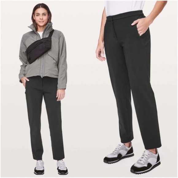 Lululemon On The Move Black Ponte Pant - Picture 1 of 15